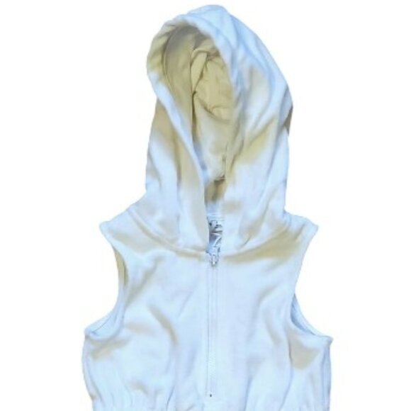 NWOT Janie and Jack Hooded Ruffle Hem Terry Cover-Up Size 4 - Picture 2 of 5